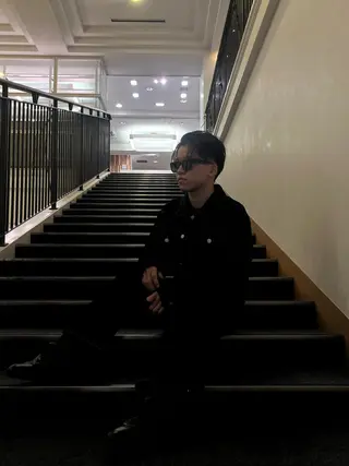 ショート カラー しょうのともき ボブ／オレンジカラーのヘアスタイル