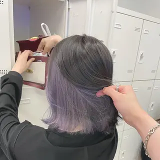 ショート カラー ヘアアレンジ 🤍💕ブリーチカラ ーAyaka💕🤍のヘアスタイル