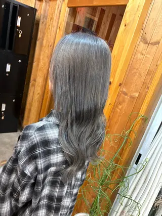 カラー 透けるミルクティー ☕赤味ゼロ★はる吉のヘアスタイル