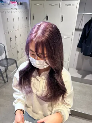 カラー 透明感ベージュ🤎 ナチュラルレイヤーのヘアスタイル