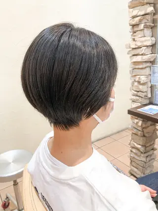 ショート カラー 地毛風ストレート ⚡️下ノ村柊斗⚡️のヘアスタイル