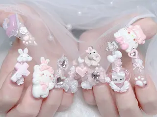 ネイル MoMoA Nail ネイル長さ出し専門店のネイルデザイン