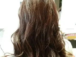 セミロング カラー 田中 光のヘアスタイル