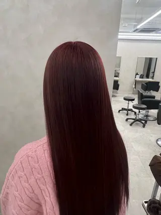 ロング カラー HAIR＆MAKE EARTH  戸塚店所属・透明感デザインカラー /髙橋/白髪ぼかし可のヘアスタイル