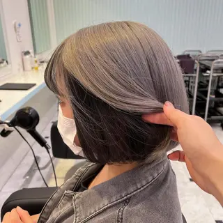 ミディアム カラー ブリーチカラー 🩵MIZUKIのヘアスタイル