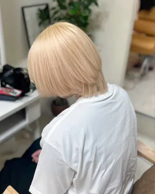 ショート カラー 🩷モテるハイトーン 🩷ブリーチ特化🩷のヘアスタイル