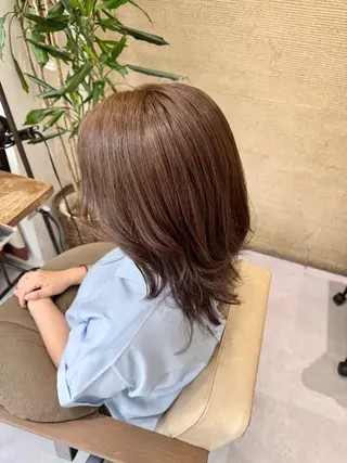 ロング カラー ブリーチなしwカラー /艶カラー/oukaのヘアスタイル