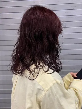 セミロング momoca/松本/ 暖色カラー/ボブのヘアスタイル