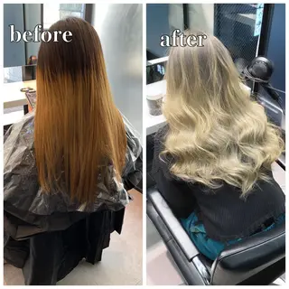 ロング カラー 🌈ブリーチ特化🌈 MINATOのヘアスタイル