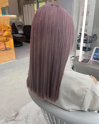 セミロング Yurina 💖透明感カラー💖のヘアスタイル