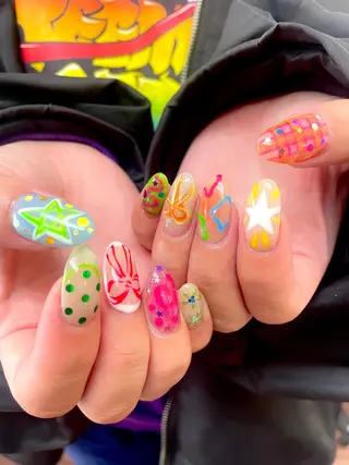 セミロング oak nail所属・myuone ☆miyuのネイルデザイン