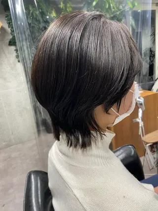 ミディアム ショート・ウルフ✂︎ 安住有咲子のヘアスタイル
