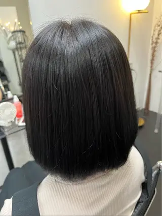 ミディアム カラー ブリーチモデル募集 古内柊のヘアスタイル