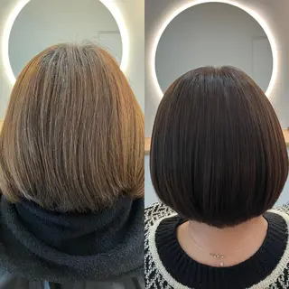 ショート カラー ヘアアレンジ キッズ 横浜関内髪質改善 re:Magoのヘアスタイル