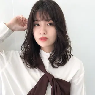 セミロング カラー 韓国ヘア×髪質改善 /yoshikaのヘアスタイル