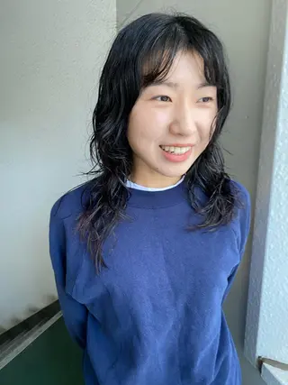 ミディアム カラー パーマ 無料カットモデル募集 🌱ひょうがのヘアスタイル