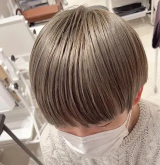 ショート カラー スキバサミを使わない カット🌼唯🌼のヘアスタイル