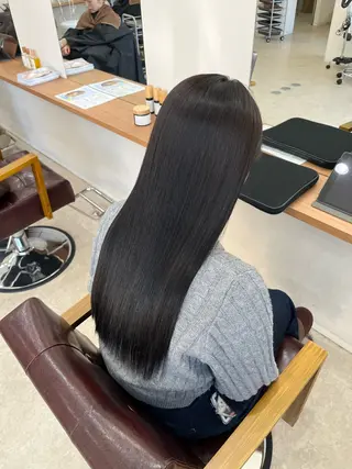 ロング カラー mei/艶髪/透明感 カラー/ヘアセットのヘアスタイル