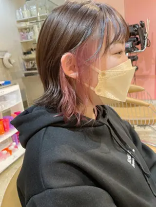 カラー 柔らか透明感カラー ｜ほんのりレイヤー｜のヘアスタイル