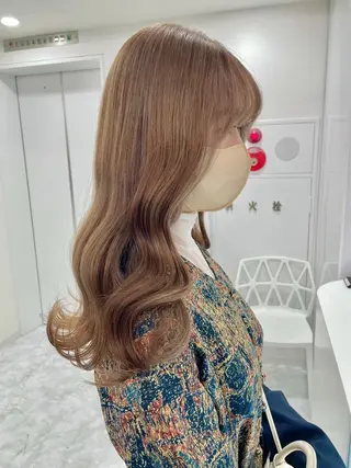 セミロング カラー 渋谷人気1位✨カラー 縮毛、髪質改善のヘアスタイル