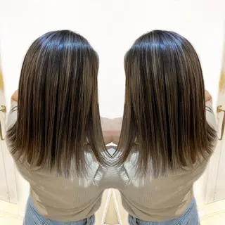 セミロング カラー ご予約 宜しくお願いします！のヘアスタイル