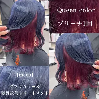ミディアム カラー ヘアアレンジ ブリーチなし透明感 カラー/MISANOのヘアスタイル