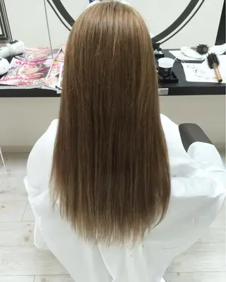 ロング カラー パーマ ヘアアレンジ メンズ キッズ ネイル マツエク・マツパ Lien 深井店のヘアスタイル