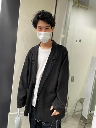ショート カラー パーマ ヘアアレンジ メンズ キッズ ネイル マツエク・マツパ アイブロウ パーマ/透明感カラー /ボブ/吉田一生のヘアスタイル