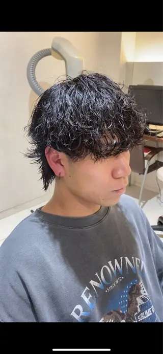 パーマ メンズ メンズパーマ特化 福岡正真のヘアスタイル