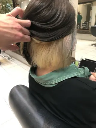 ショート 髪質改善個室サロン' 白髪ぼかし・縮毛矯正のヘアスタイル