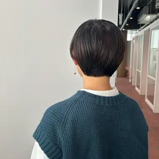 ショート マンツーマン 縮毛矯正/マユコのヘアスタイル