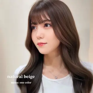 ロング カラー ワンホン×髪質改善 つのーか🩶‪🫧のヘアスタイル