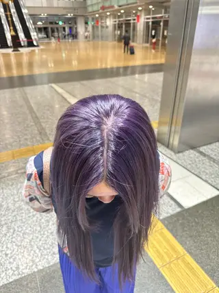 ミディアム カラー ヘアアレンジ DANY🦋名駅✂︎ 艶髪/透明感カラーのヘアスタイル