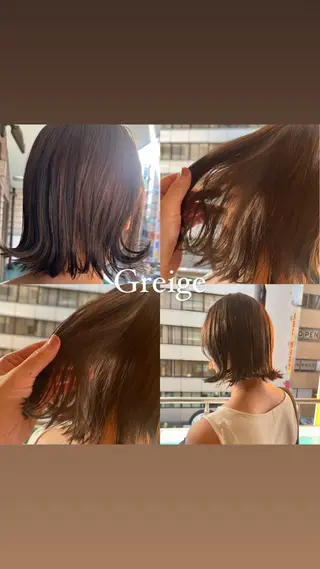 ショート カラー 🫧新宿｜透明感｜ 艶髪｜KARIN🤍のヘアスタイル