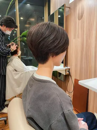 ショート カラー パーマ 🍃服部 雅哉🍃銀座◎のヘアスタイル