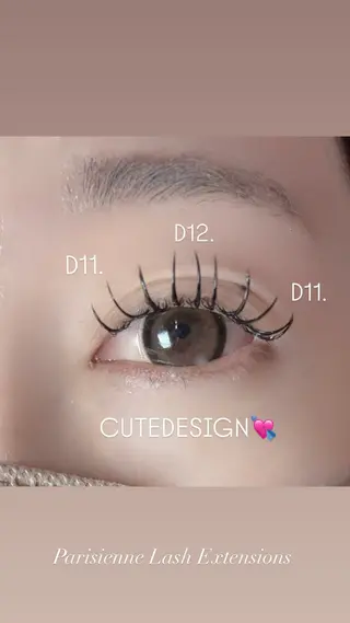 マツエク・マツパ 【北梅田パリエク】 🍓mahaのマツエク・マツパデザイン