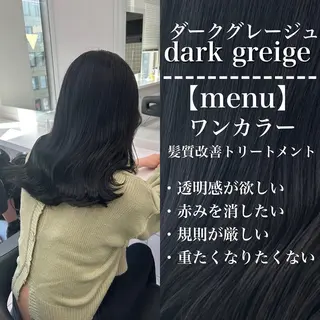 セミロング カラー パーマ ヘアアレンジ メンズ キッズ 🦋韓国レイヤー｜ 透明感グレージュ🦋のヘアスタイル