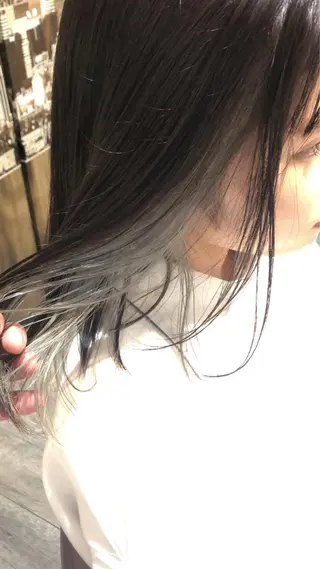 セミロング カラー メンズヘア特化 崎田 成人のヘアスタイル