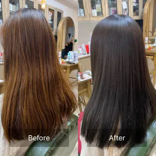セミロング 髪質改善✨ 角谷　勇のヘアスタイル
