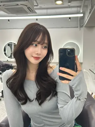 ロング カラー ❄️暗髪/透明感❄️ /reyのヘアスタイル