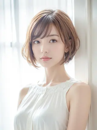 ショート カラー 福井 瑞季のヘアスタイル