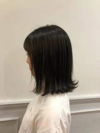 ミディアム ひろせ かなのヘアスタイル