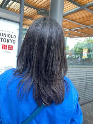 ミディアム カラー 小林 伯熙のヘアスタイル
