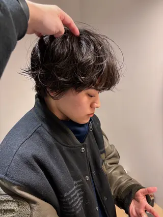 ショート パーマ -みつま はるな-のヘアスタイル
