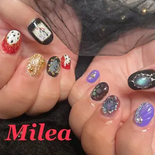 ネイル Milea🩵 Sayaka🪩のネイルデザイン