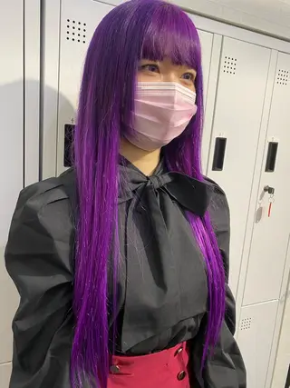 ロング カラー ブリーチカラー特化 U-topia小島のヘアスタイル