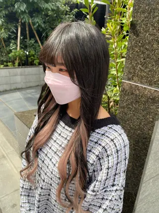 ロング カラー ブリーチカラー特化 U-topia小島のヘアスタイル