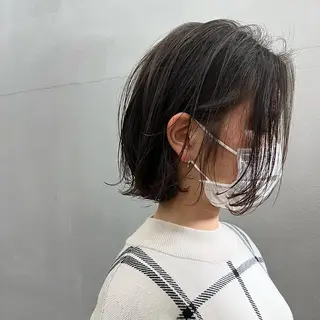 ショート カラー 🌱小顔魅せショート 髪質改善カラー/泉綺のヘアスタイル