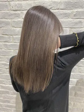 セミロング カラー AVANCE.難波 店長 松元のヘアスタイル