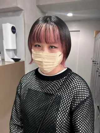 ショート カラー 原田 朱里のヘアスタイル
